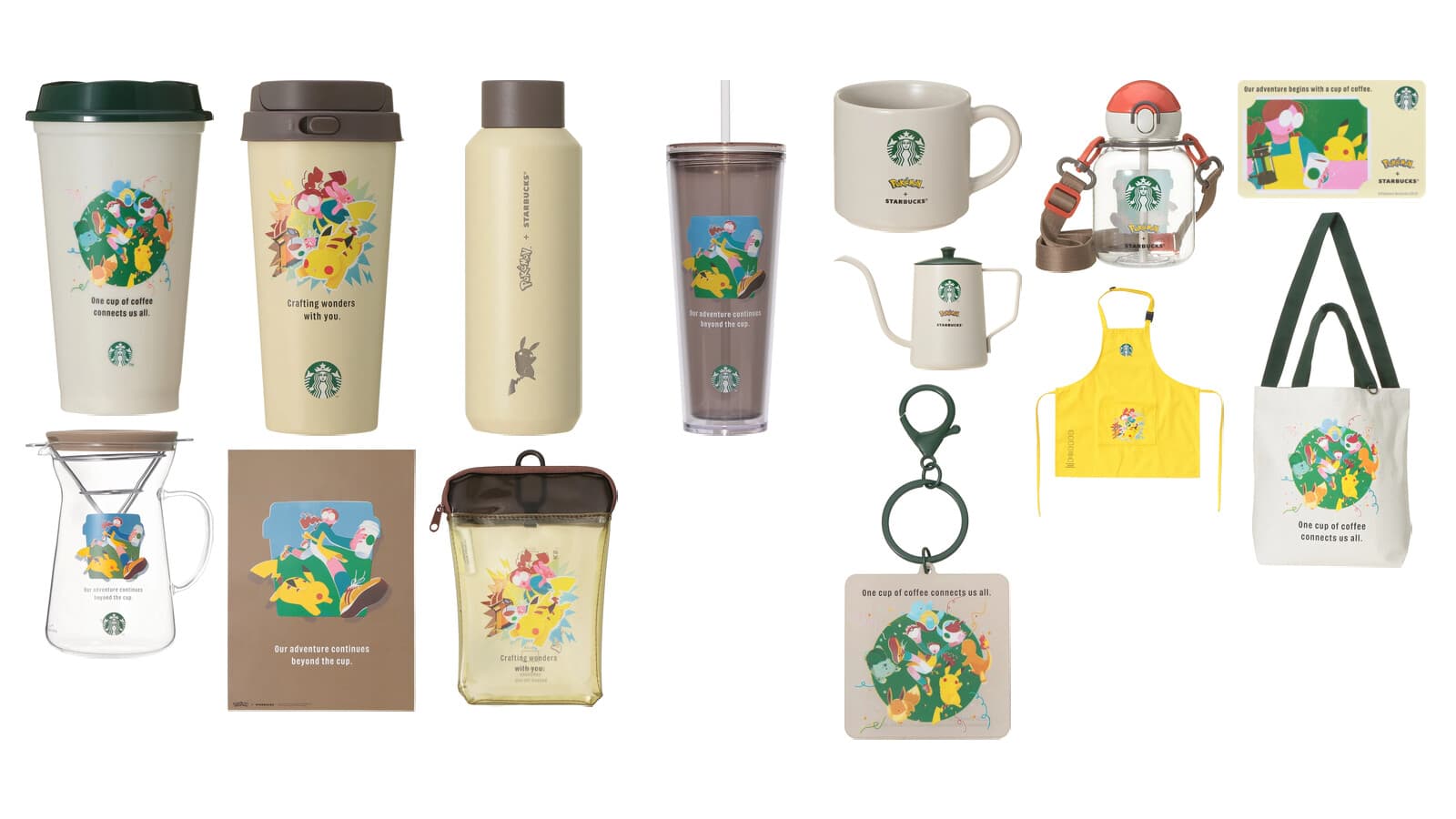 Pokemon x Starbucks Japan collaboration merchandise
